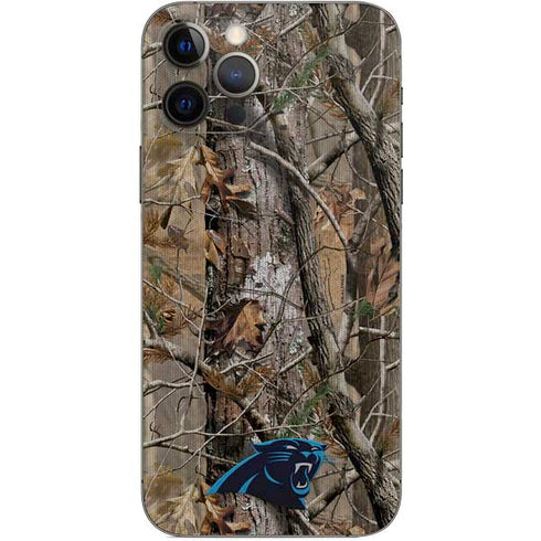 NFL Carolina Panthers Realtree AP Camo iPhone 12 Pro Skin